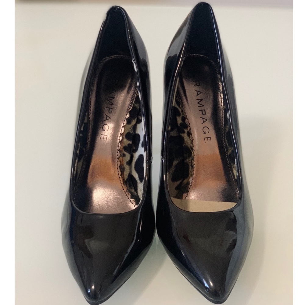 Rampage Black Pointed Toe Heels
